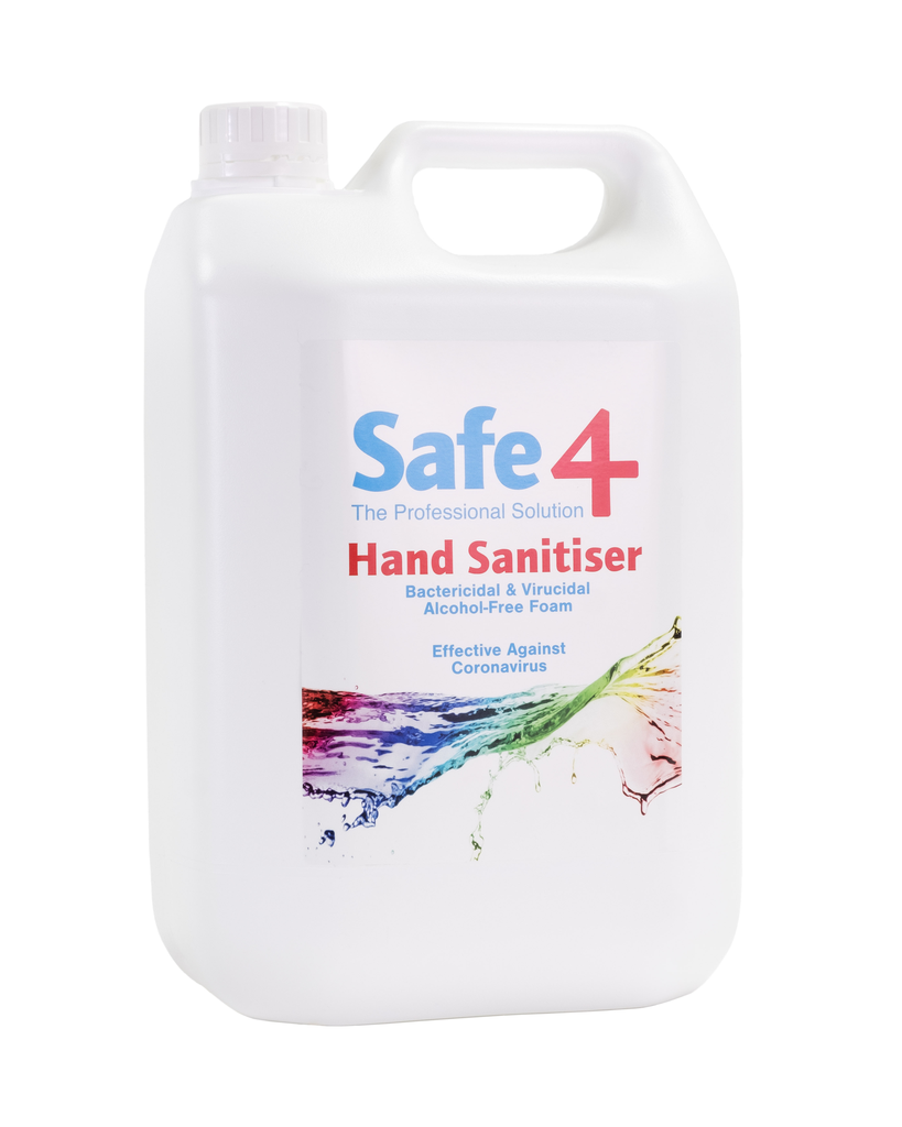 Safe 4 Virucidal Foam Hand Sanitiser 5L
