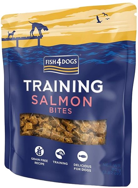 Fish4Dogs Training Salmon Bites Dog Treats 80gm