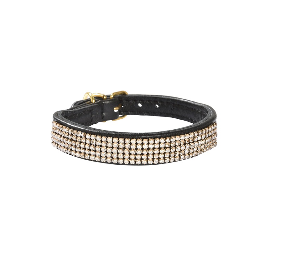 Bobby Crystal Princesse Collar Black 25cm