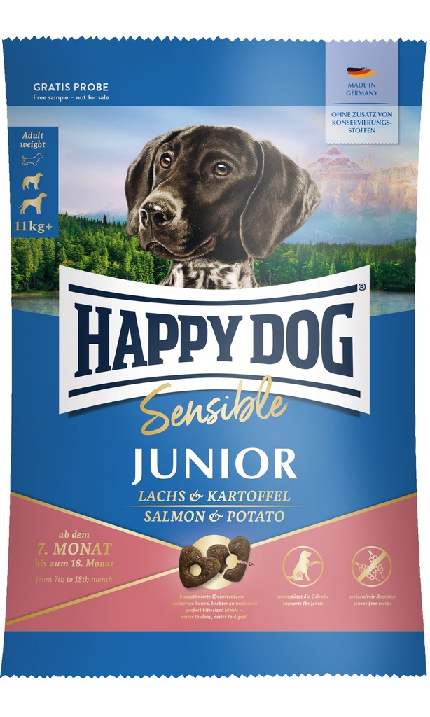 Happy Dog Sensible Junior Lachs & Kartoffel 4kg