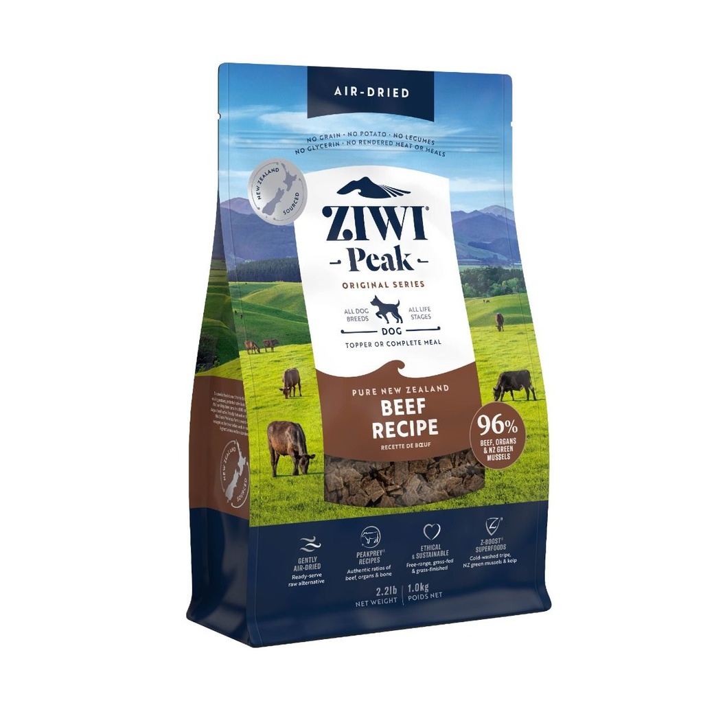 [16593163-1kg] ZIWI Peak Beef Air Dried Dog Food 1kg