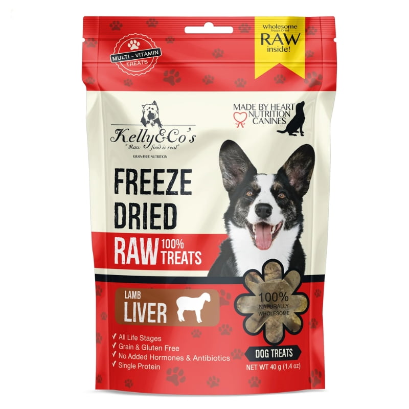 Kelly & Co’s Single Ingredient Freeze Dried Lamb Liver for Dog 40gm