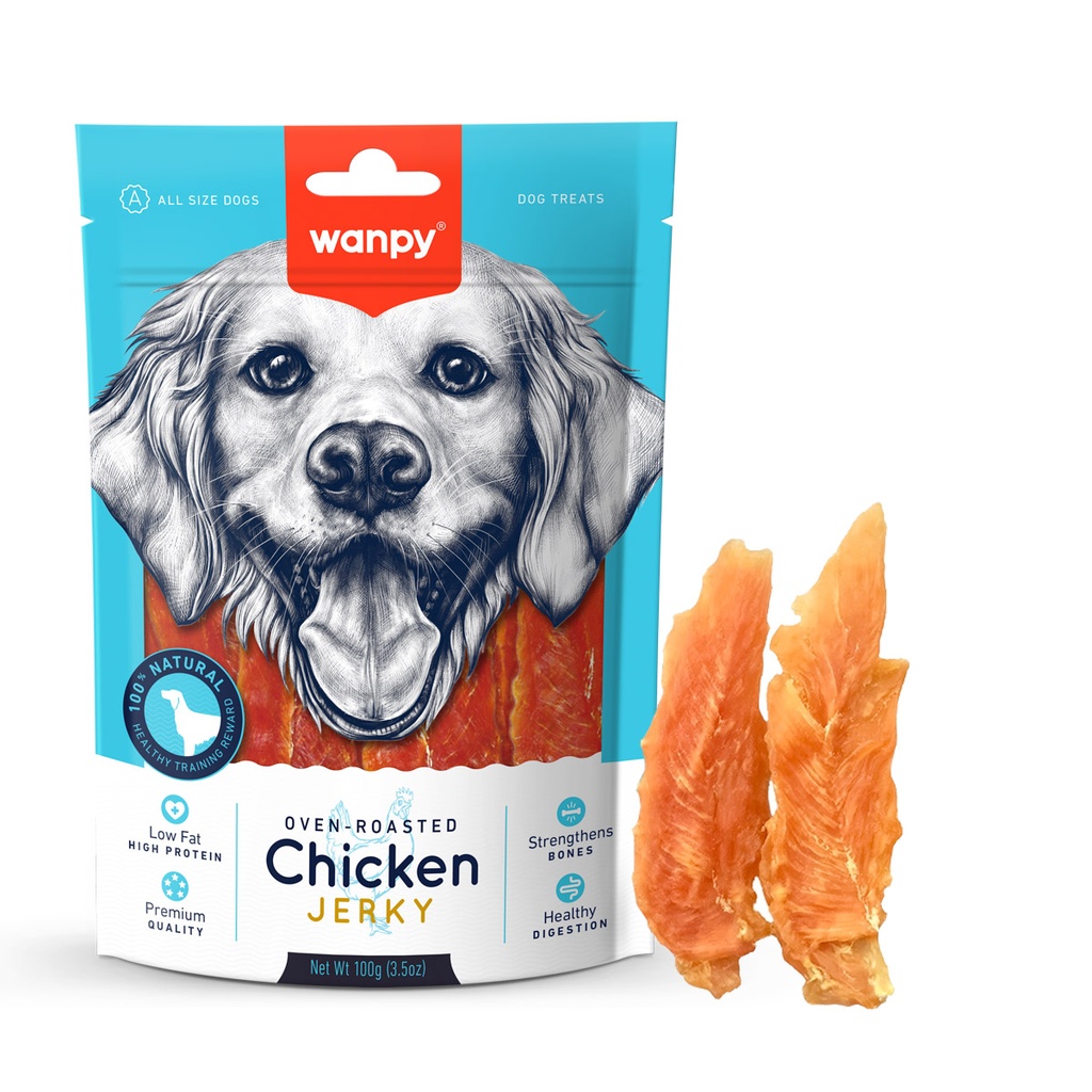 Wanpy Chicken Jerky 100gm