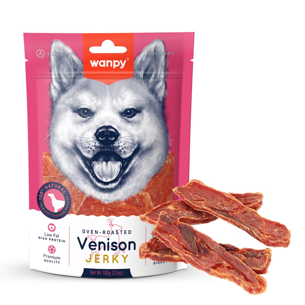 Wanpy Dry Venison Jerky 100gm
