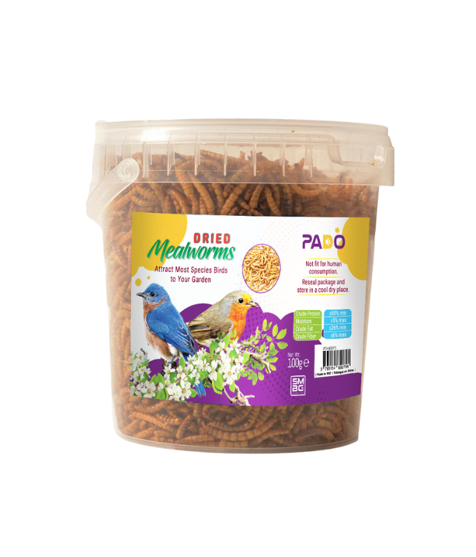 Pado Dried Mealworms for Birds and Fishes 800gm