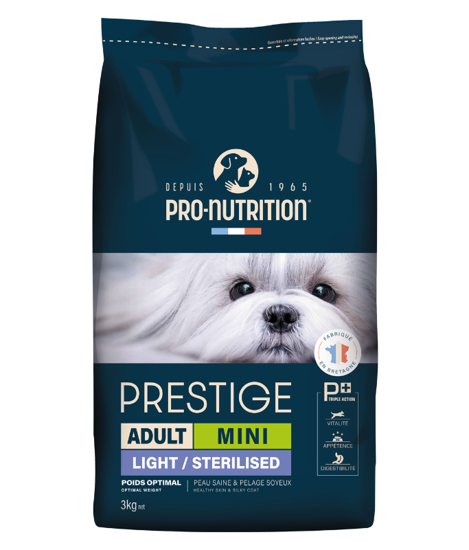 Pro Nutrition Prestige Dog Adult Mini Light Sterilised 3kg