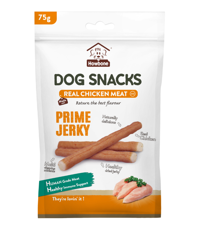 Howbone Prime Jerky Dog Snack Chicken Flavour 75gm