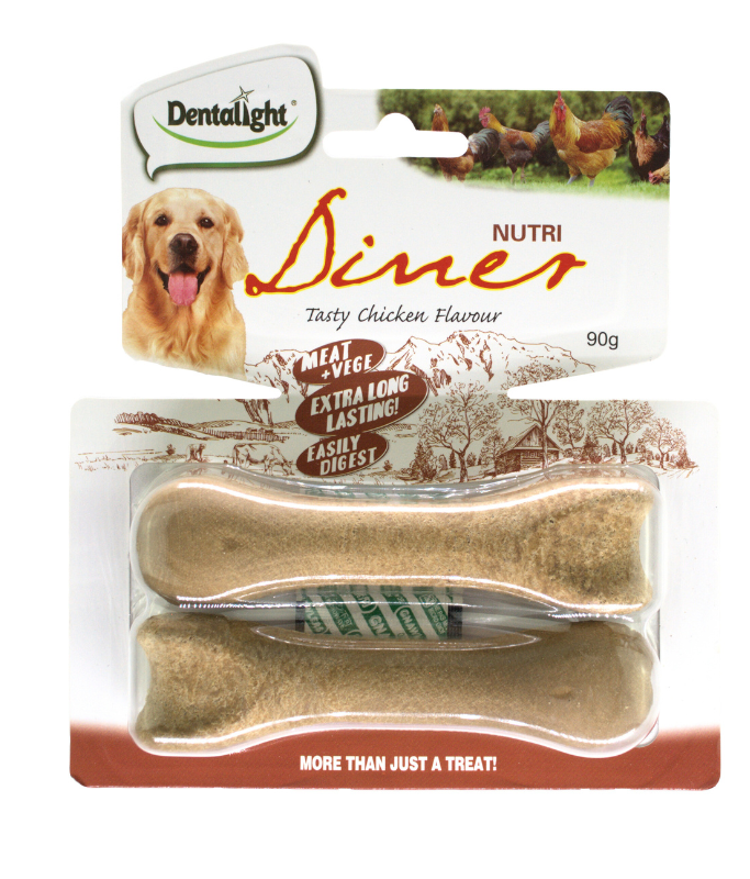 Dentalight Nutri Diner Dog Treat Chicken Flavour 4.5inch 2pcs 90gm