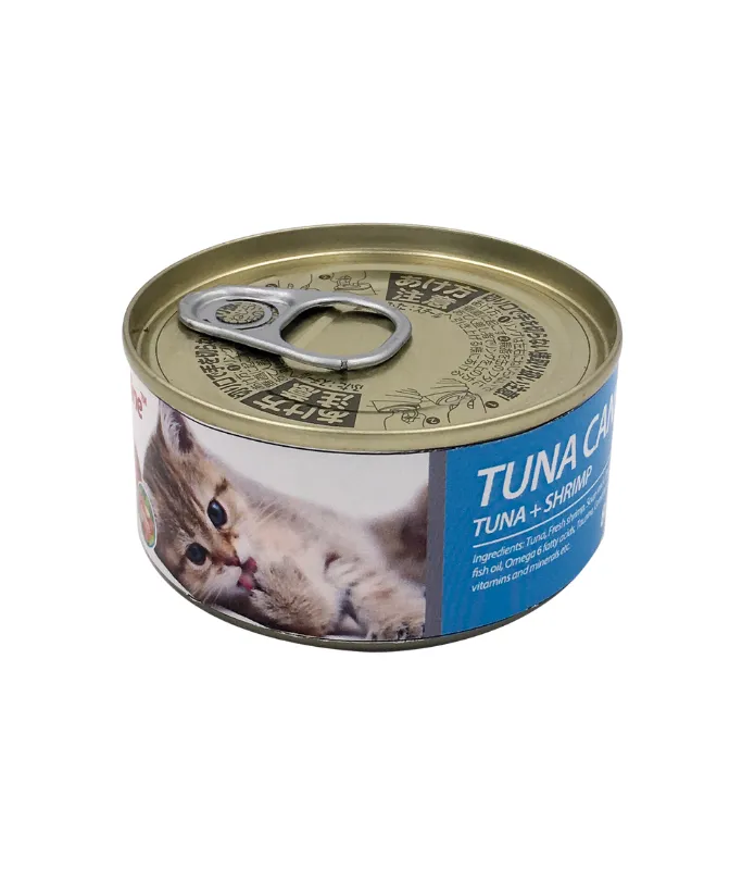 [6970117123203] Bioline Cat Tuna & Shrimp Can 80gm