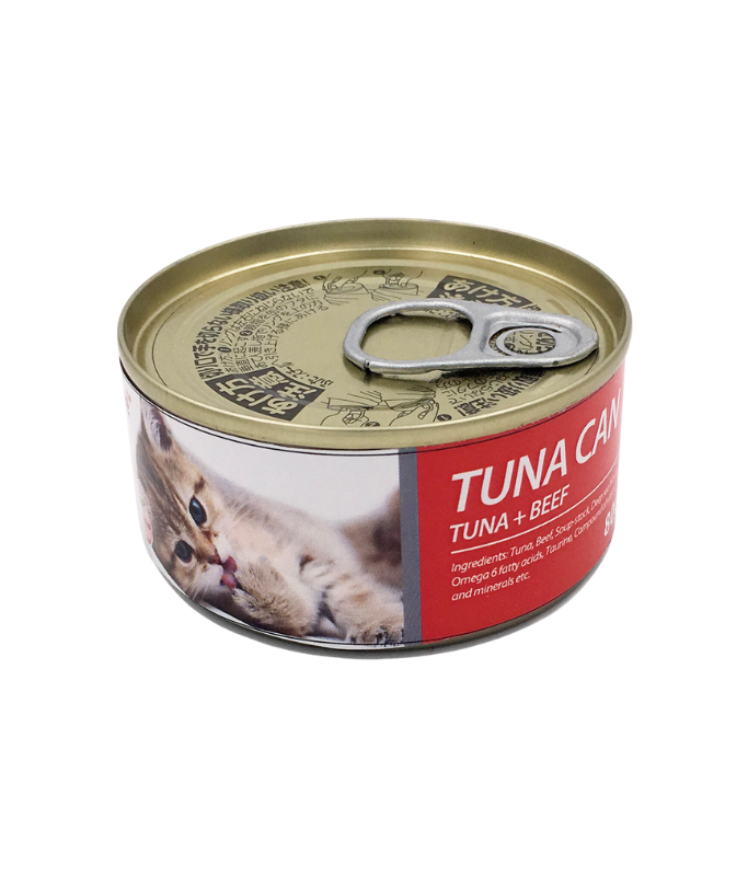 Bioline Cat Tuna & Beef Can 80gm