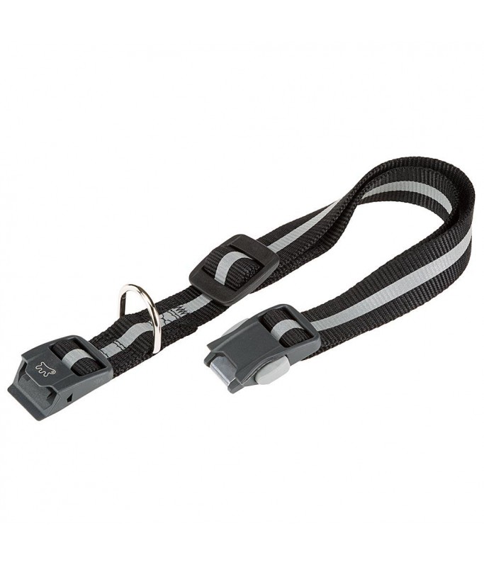 Ferplast Club Reflex C - Reflective Dog Leash Complete With Magnetic Clasp - Black / Blue / Red
