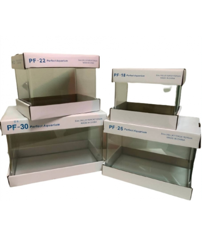 Karis Perfect-Aquarium Glass Tanks 4in1 PFSeries Without Top Cover 4 Sizes