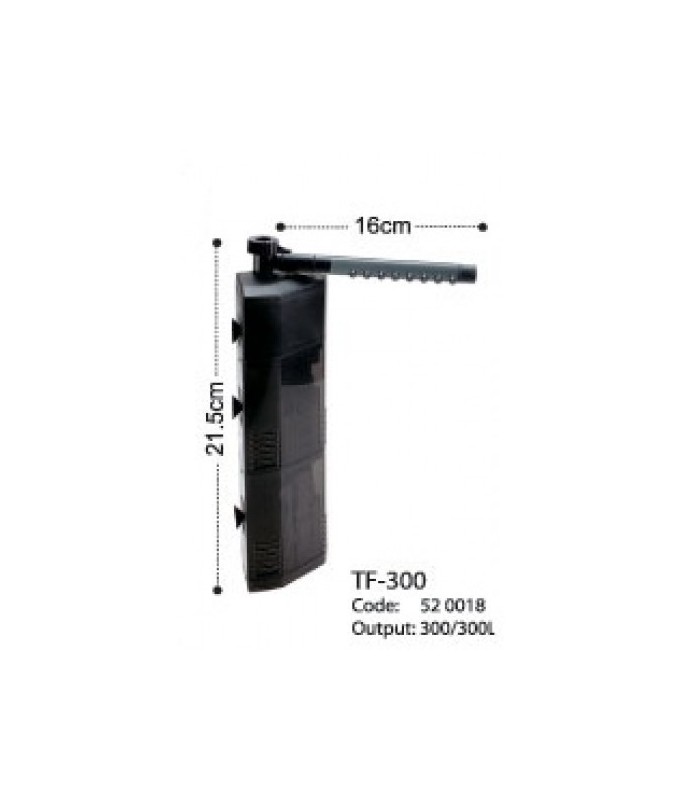 KW Zone Dophin Aquarium Triangle Internal Filter With Rainbar