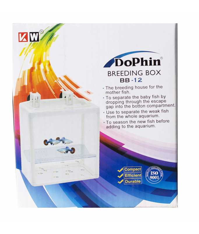 KW Zone Dophin Breeding Box-Without Pump 12.5x8x14.5cm