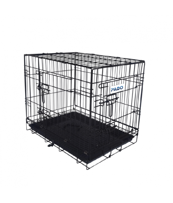 Pado Double Door Dog Crate with Mesh Floor 123x76x83cm