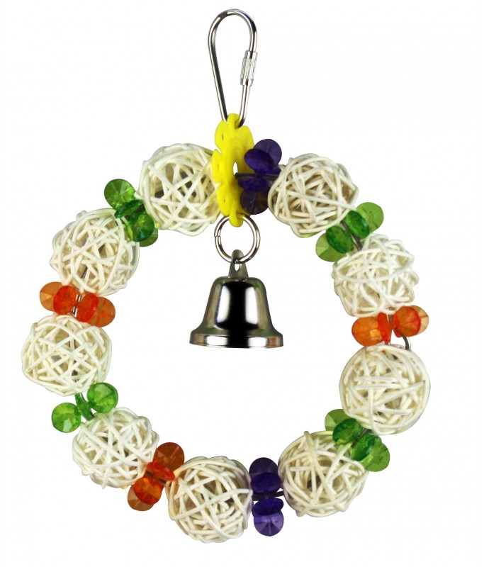 Pado Natural And Clean Round Bird Toy - 17x12 Cm
