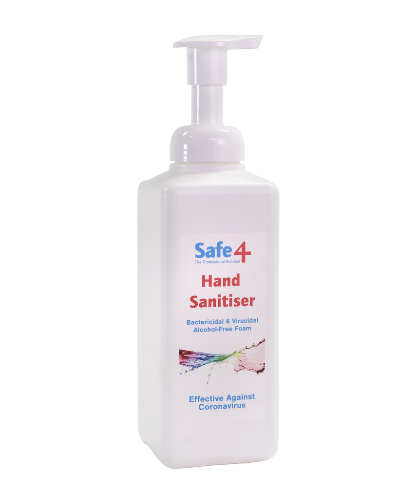 Safe 4 Virucidal Foam Hand Sanitiser 600ml