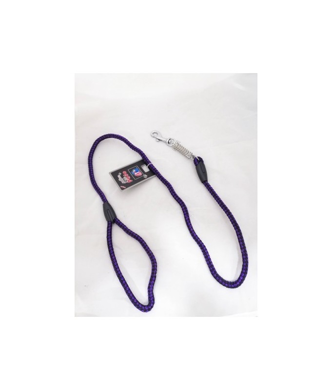 Smart Way Lead Round Coil Nylon Checker Print Leash (10mm X 48cm)