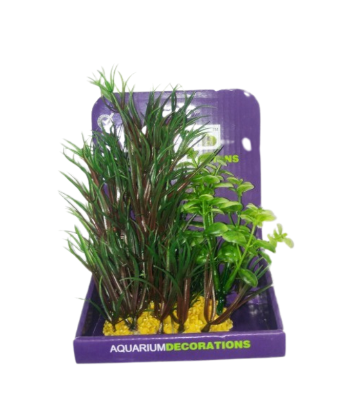 Yusee Aquarium Decoration - Artificial Plant - YS-40102 (15cm)