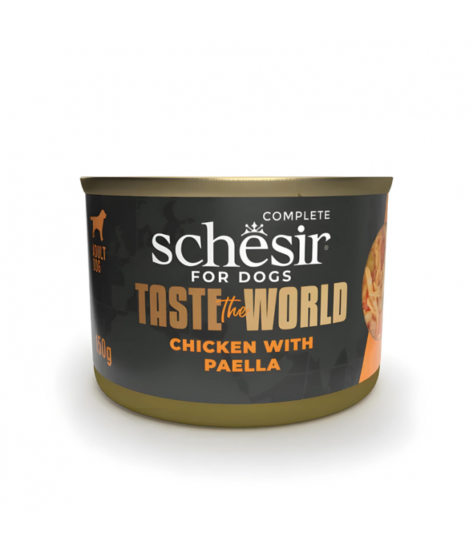 Schesir Taste The World Dog Wholefood Chicken With Paella150gm