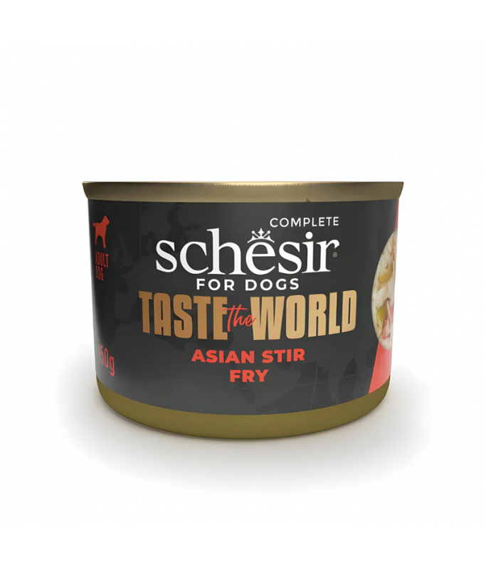 Schesir Taste the World Asian Stir Fry Wholefood Dog Canned Wet Food 150gm