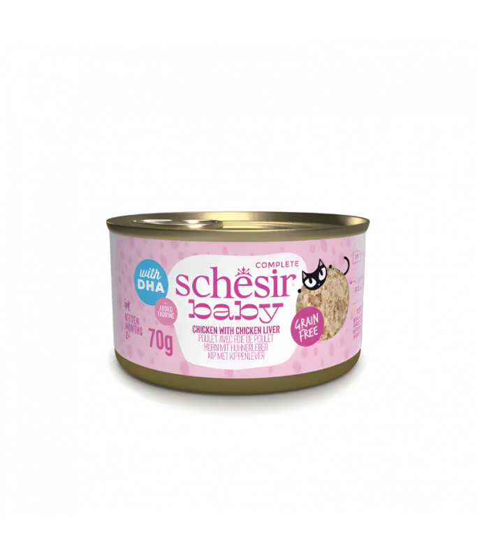 Schesir Baby Kitten Canned Wholefood Chicken With Chicken Liver 70gm