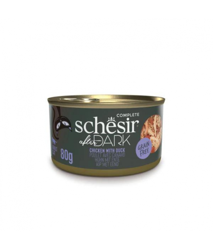 Schesir After Dark Wholefood In Broth for Cat Chicken With Duck 80gm