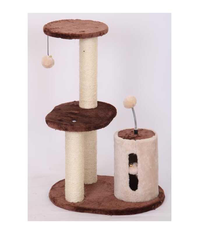 Catry Cat Tower With Scratcher LWH 45x35x65cm
