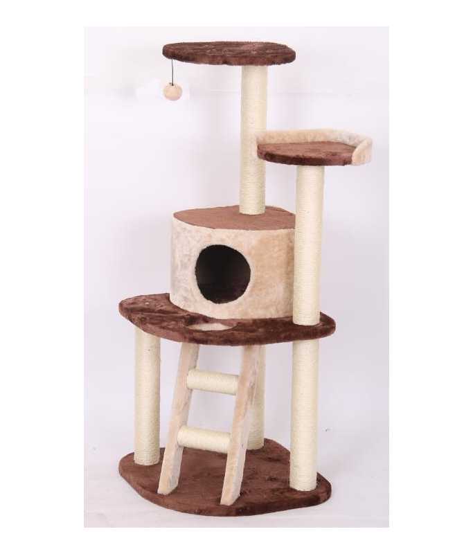 Catry Cat Tower With Scratcher LWH 50x50x120cm