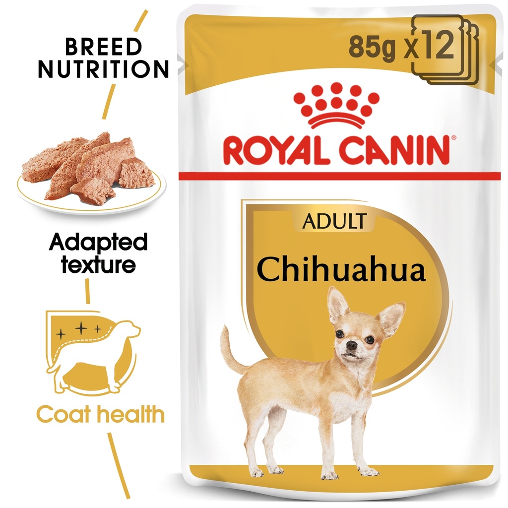 Royal Canin BHN Breed Health Nutrition Chihuahua Adult Wet Dog Food 12x85gm