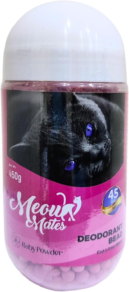 Meow Mates Deodorant Bead Baby Powder 450g