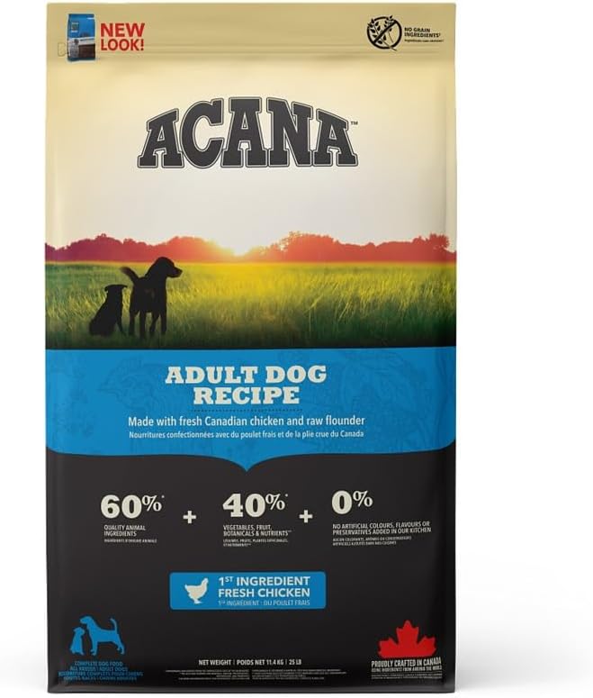 Acana Adult Recipe Dry Dog Food 11.4kg