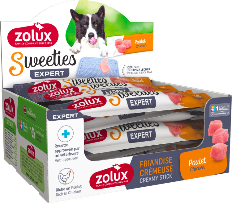 Zolux Sweeties Creamy Stick For Dog Chicken 48pcs x 14pcs