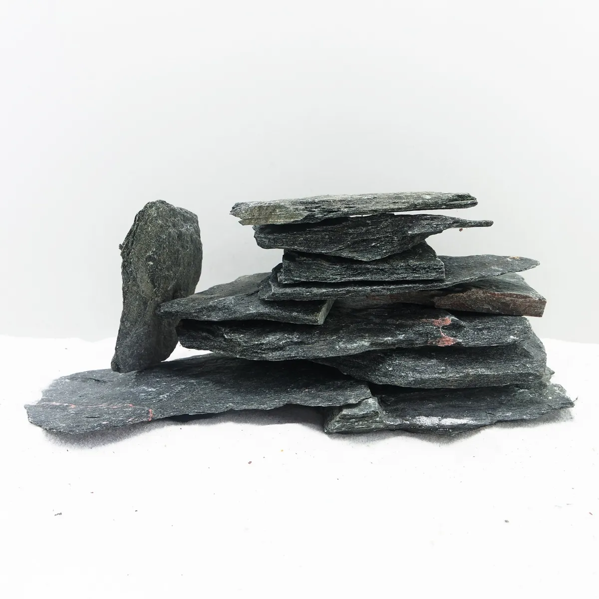 SV Aquarium Deco Black Slate Rock - Large - 23-28cm