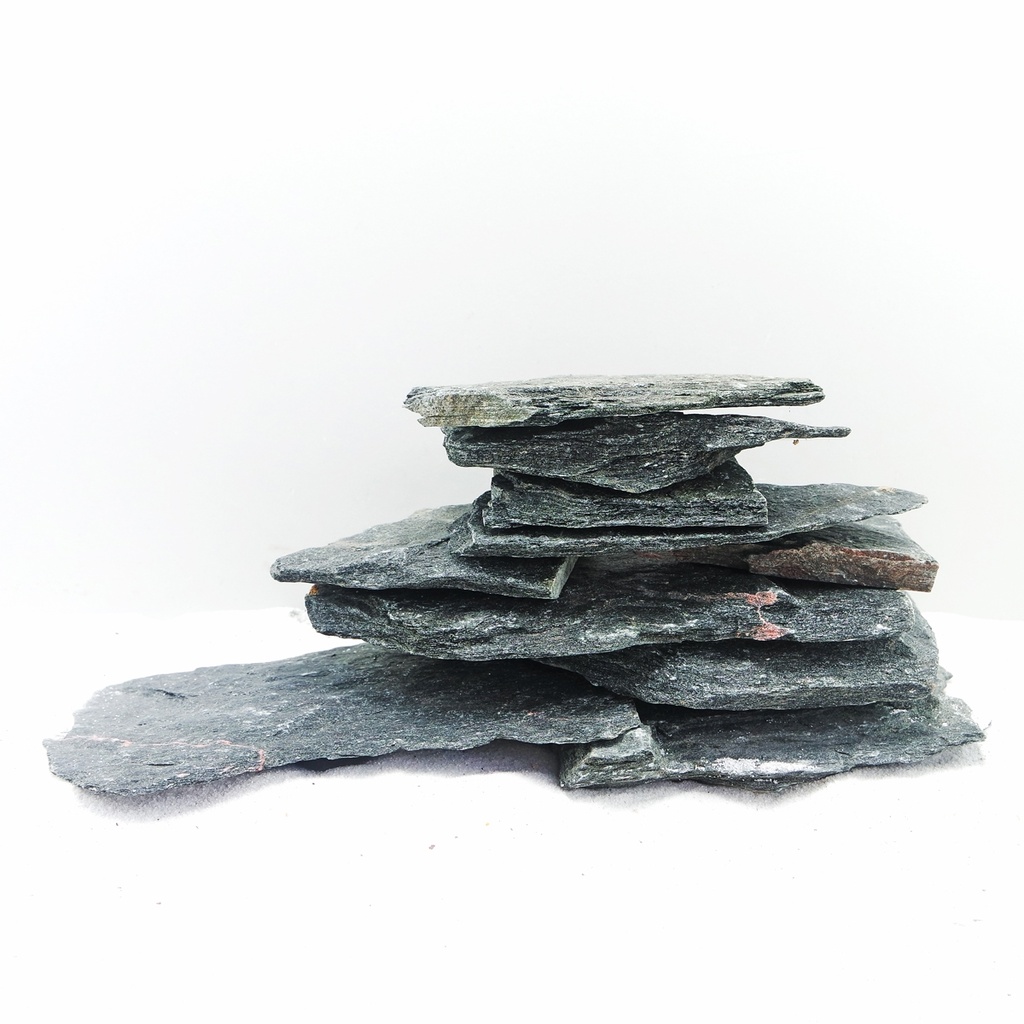 Sv Aquarium Deco Black Slate Rock - Medium - 18-23cm