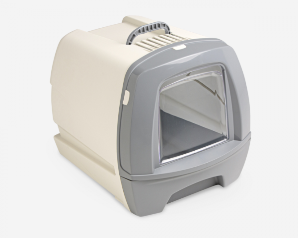 MPS2 80's Cat Litter Box with Drawer - 50 x 40 x 42 cm/Grey