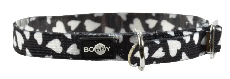 Bobby Cat Collar Flex Heart Black 1 x 30 cm