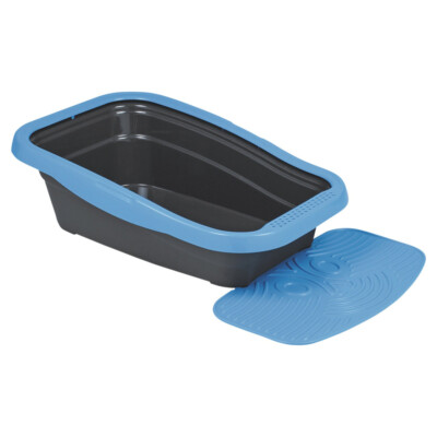 MPS2 Nella Kit Cat Litter Tray with Mat - 80 x 36.5 x 18 cm/Rose