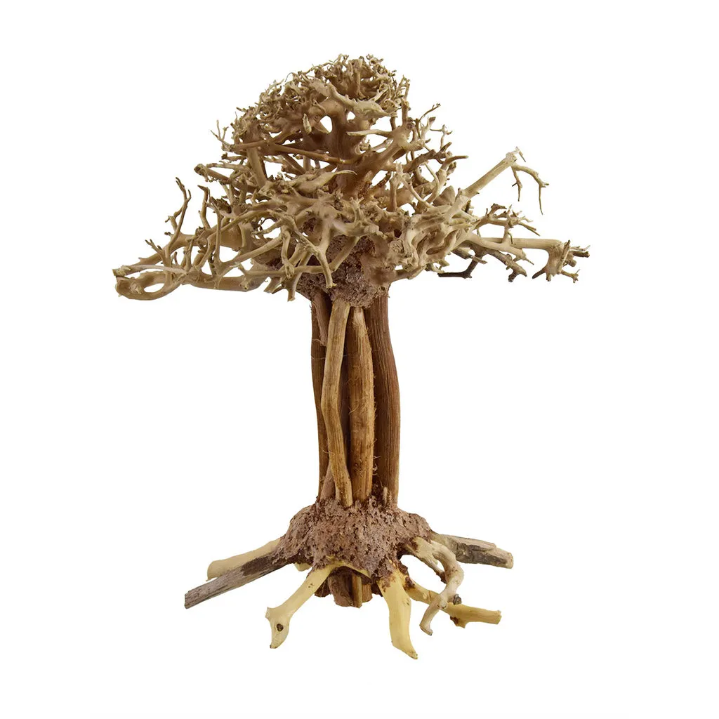 [MJDR08-18OS] SV Aquarium Deco Pagoda Bonsai Wood - Small - 10X15X10cm - Box