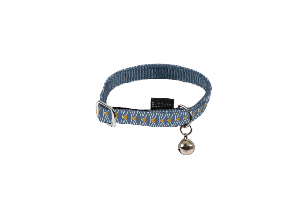 Bobby Geisha Cat Collar Blue