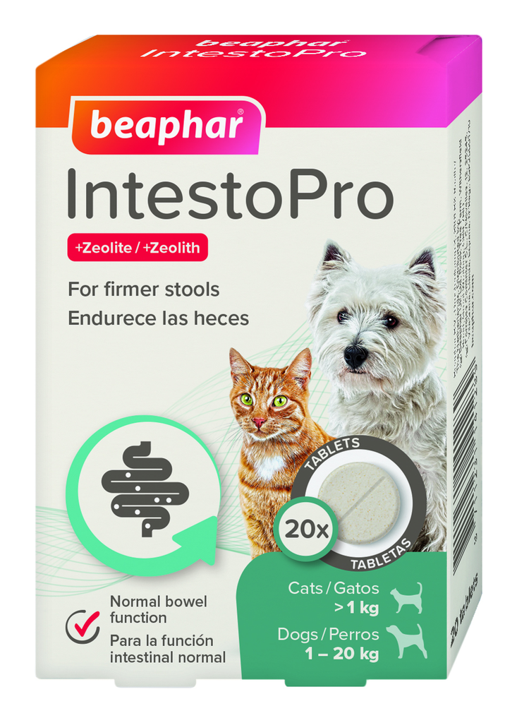 Beaphar IntestoPro Anti Diarrhea Tablet Small Dog & Cat 20Tablets