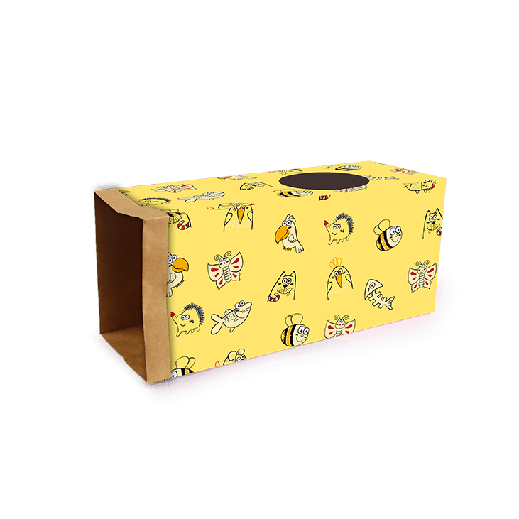 afp-All for Paws Catoon Kraft Paper Tunnel Yellow