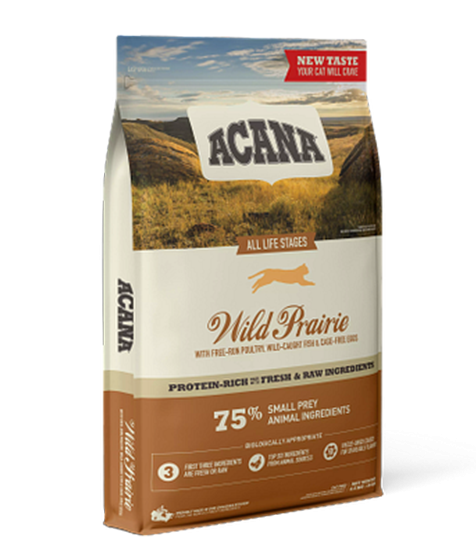 Acana Wild Prairie Free-Run Poultry Wild-Caught Fish All Life Stages Dry Cat Food  1.8kg