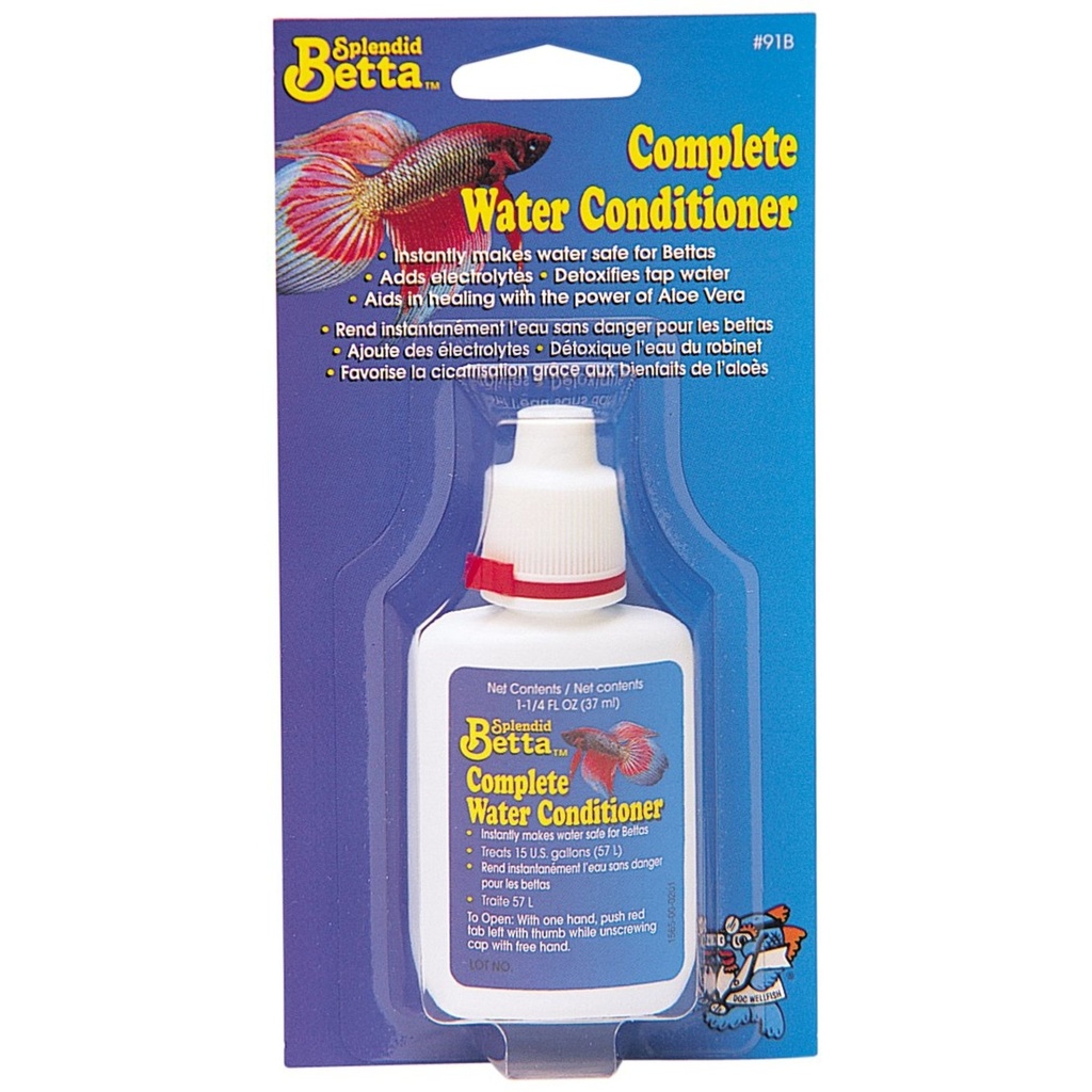 API Splendid Betta Complete Water Conditioner 1.25oz / 37ml Toxicity & Fish Stress Removal