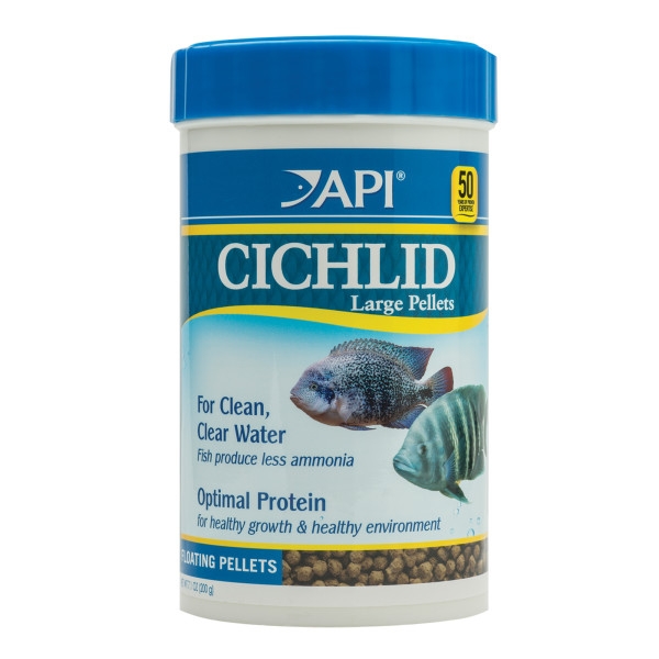 API Cichlid Large Pellets Aprox.5mm Aquarium Fish Food 7.1oz