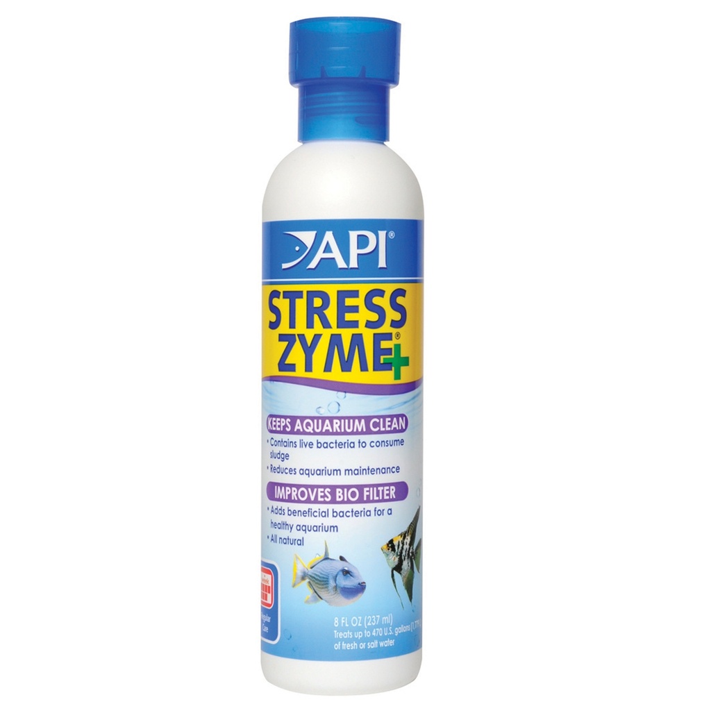 API Stress Zyme 8oz / 237ml Aquarium Beneficial Filtration Bacteria