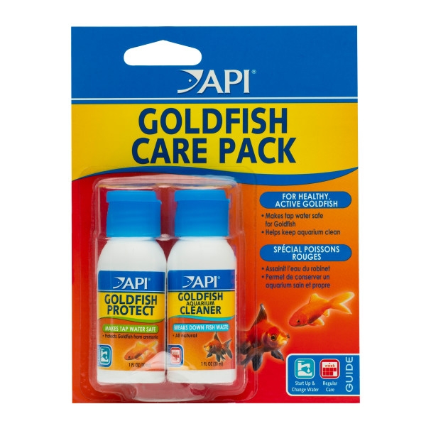 API Goldfish Care Pack - GOLDFISH PROTECT 1.25oz & API GOLDFISH AQUARIUM CLEANER 1.25oz