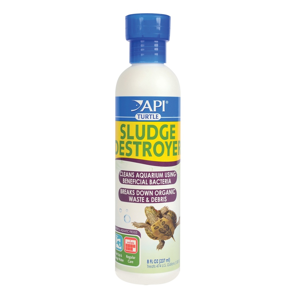 API Turtle Sludge Destroyer 8oz / 236ml Beneficial Bacteria to Clean Aquarium / Vivarium
