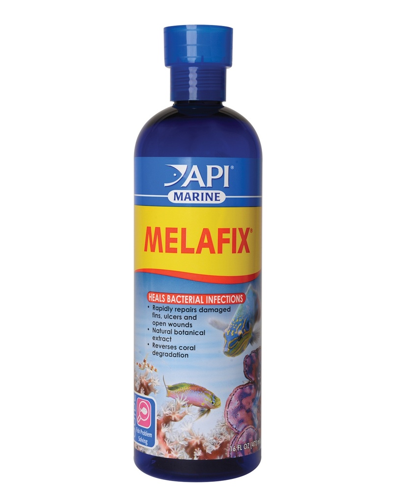 API Marine Melafix 16oz / 437ml Saltwater Aquarium Fish & Coral Bacterial Infection Remedy