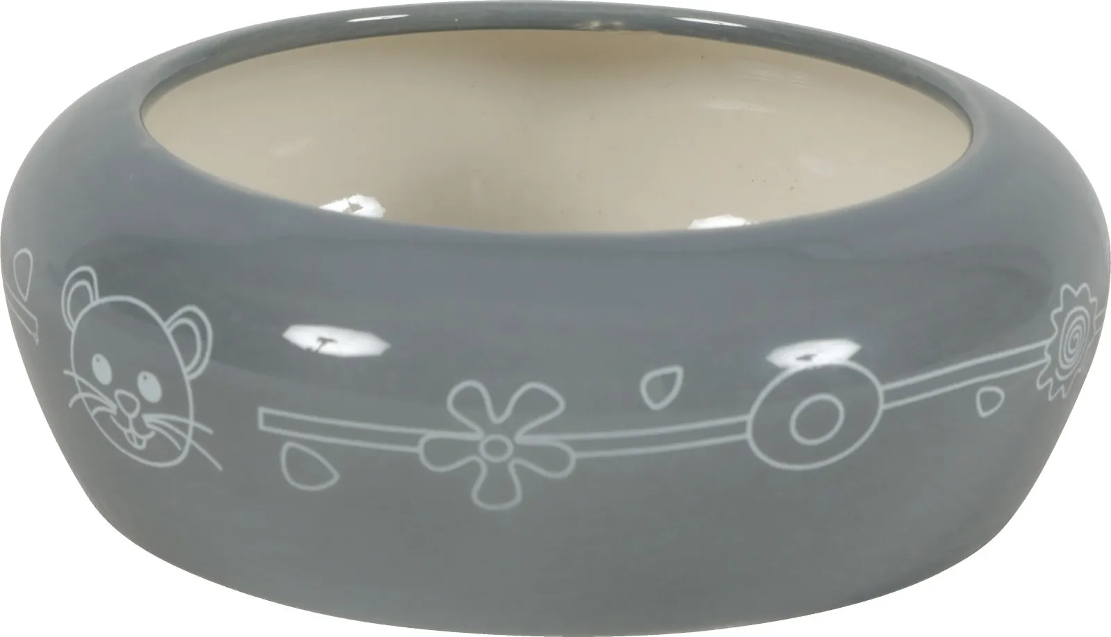 Zolux Ceramic Bowl 250ml Grey